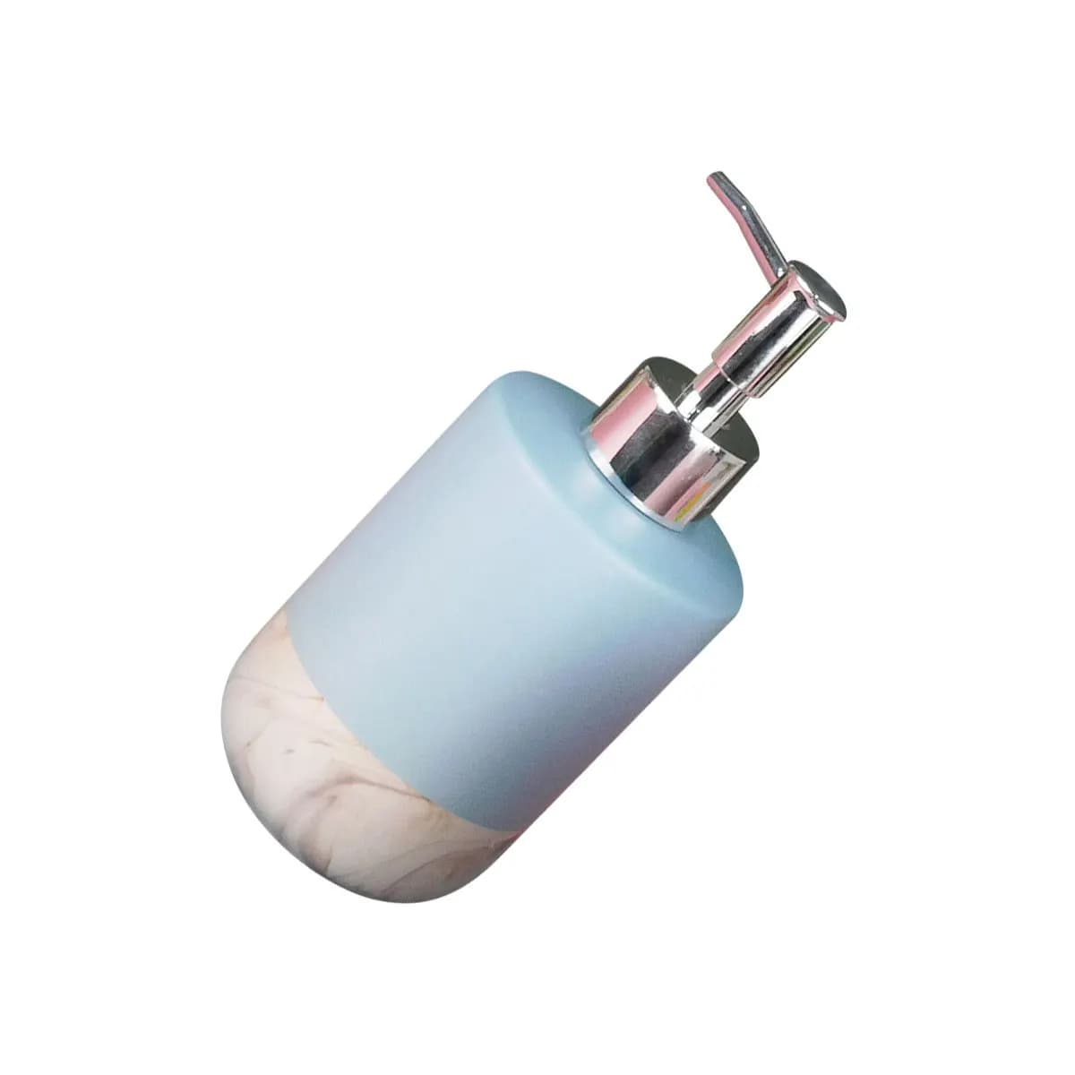 1 Pezzo Flacone in Ceramica Vuoto con Dispenser a Pressione per Bagno, Contenitore per Shampoo, Sapone, Articoli da Toilette, Colore Casuale
