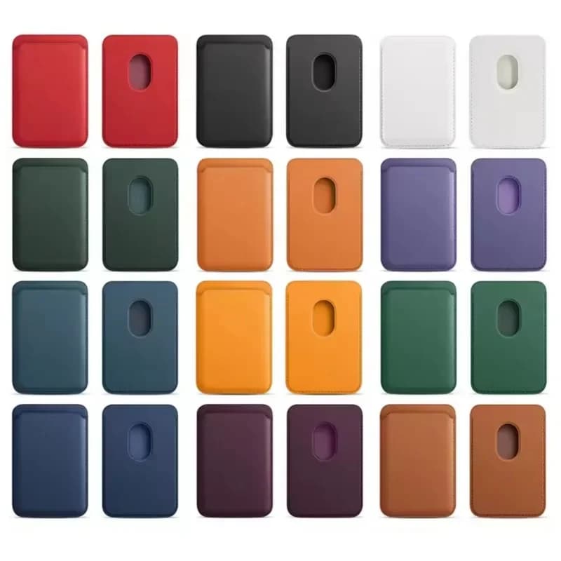 Custodia Portacarte Magnetica per MagSafe per iPhone 17 16 15 Pro Max Samsung, Accessorio Borsa Portacarte in Pelle con Slot per Carte