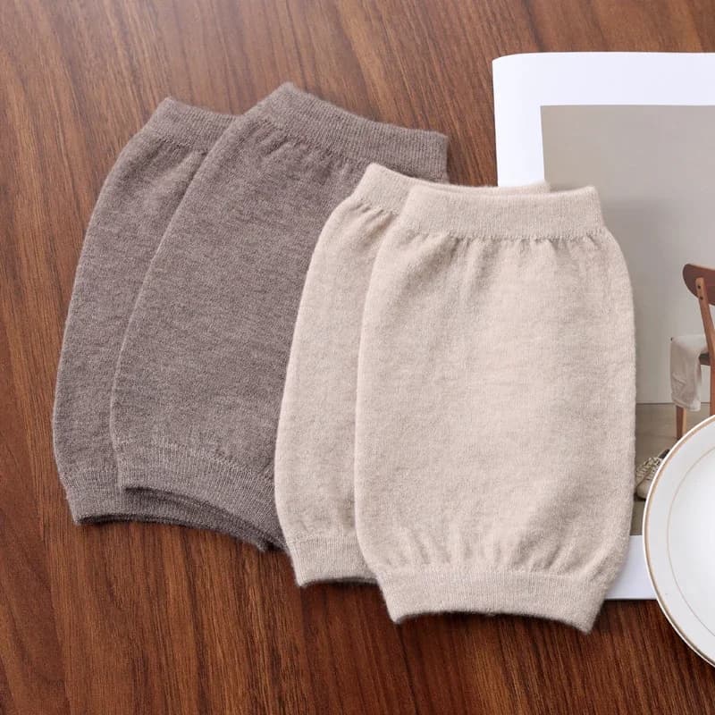 Ginocchiere in cashmere al 100% Calore invernale dal design sottile per la gamba fredda Aria condizionata estiva Manicotto essenziale per la protezione delle articolazioni