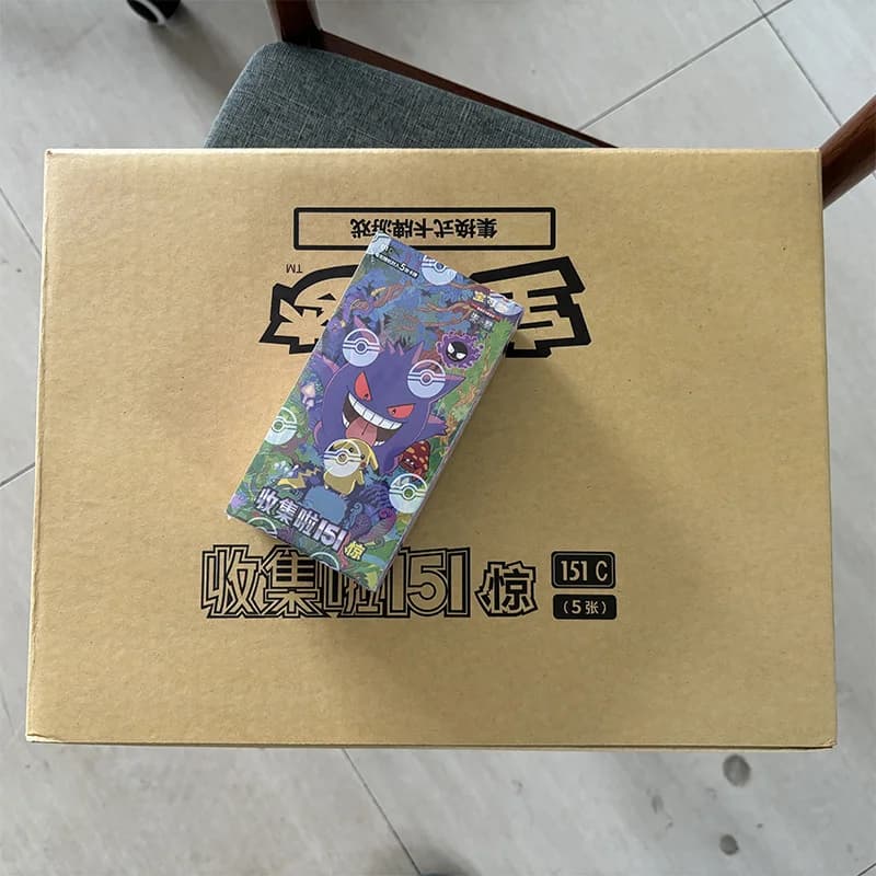 In Stock Authentic Pokemon TCG 151 Simplified Chinese Scarlet Violet Booster Pack Blind Box Trading Cards Collection Gift
