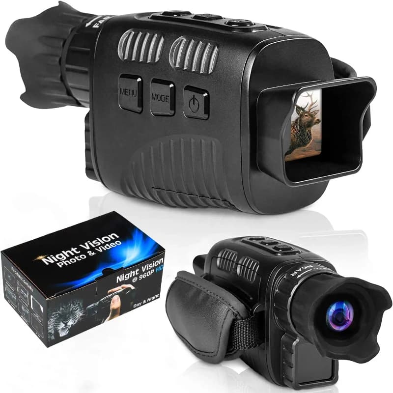 Binocolo per visione notturna a infrarossi con zoom digitale 4x con dispositivo telescopio premium
