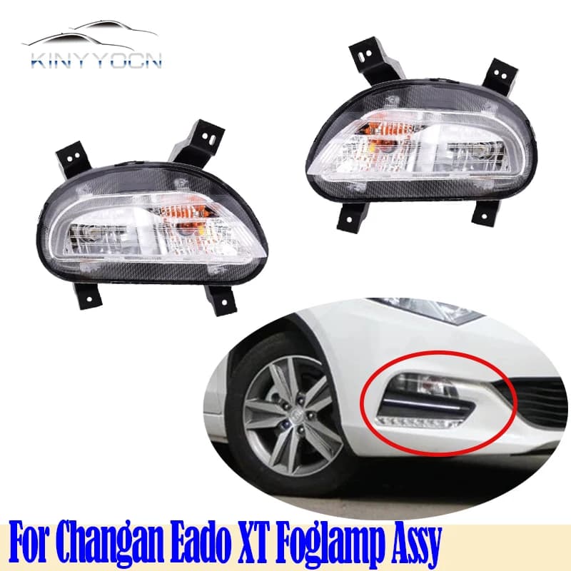 Faro Fendinebbia Anteriore per Changan Eado XT, Luce Diurna DRL, Faro Anteriore