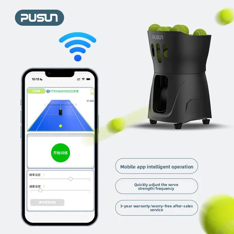 Macchina da Tennis Ultra-leggera Pt Mini per Allenamento Indoor e Pratica del Lancio