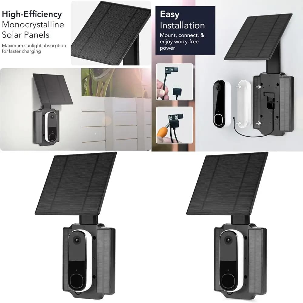 Batteria ricaricabile per videocitofono 2K, compatibile con telecamere videocitofono di seconda generazione e modelli E340/C30/C31 (2,5W)