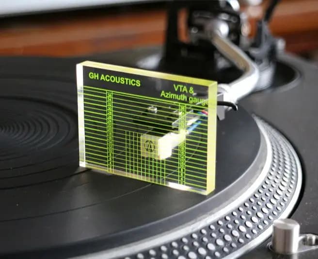 Cartuccia giradischi Tonearm VTA Balance Misurazione Azimuth Regolazione orizzontale Strumento righello per fonografo giradischi in vinile LP