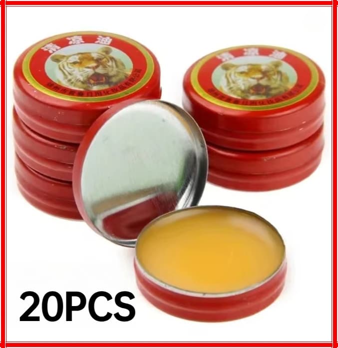 3-20 pcs Natural Essential Oil Cooling Summer Tiger Balm, Solid Balm with Tiger Bouquet, Refreshing Oil