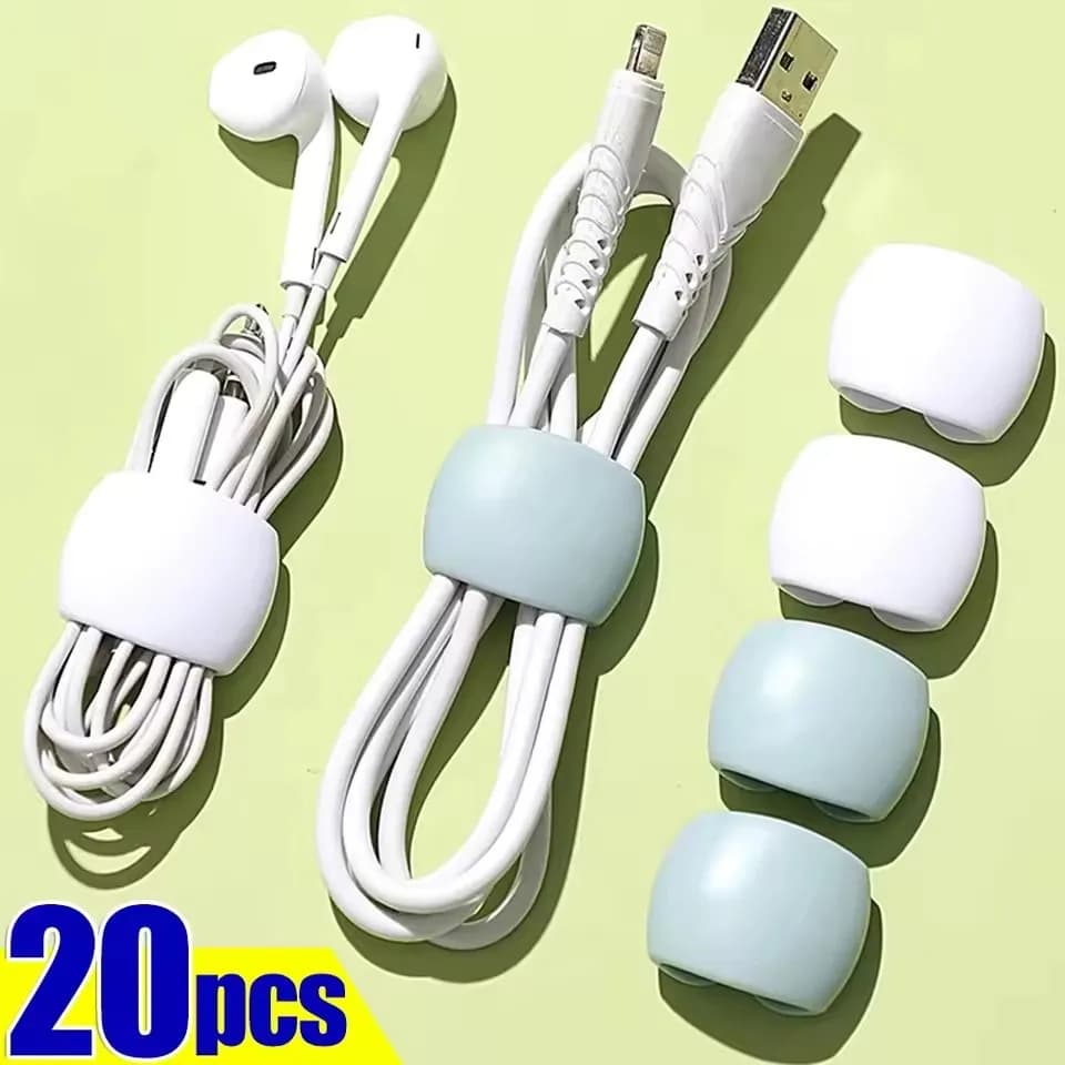 Protezioni per cavi di ricarica Supporto per auricolari Clip per cavo Linea dati Avvolgitore per riporre cavi Fibbia per organizer Gestione cavi per telefono cellulare