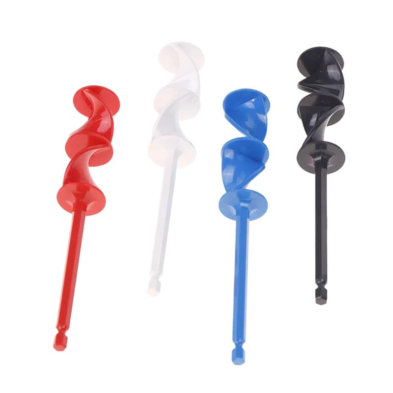 1PC Paint Stirring Rod Epoxy Mixing Stick Helix Design Paint Mixer Drill Attachment Resin Mixer Chuck For Epoxy Latex Oil Paint