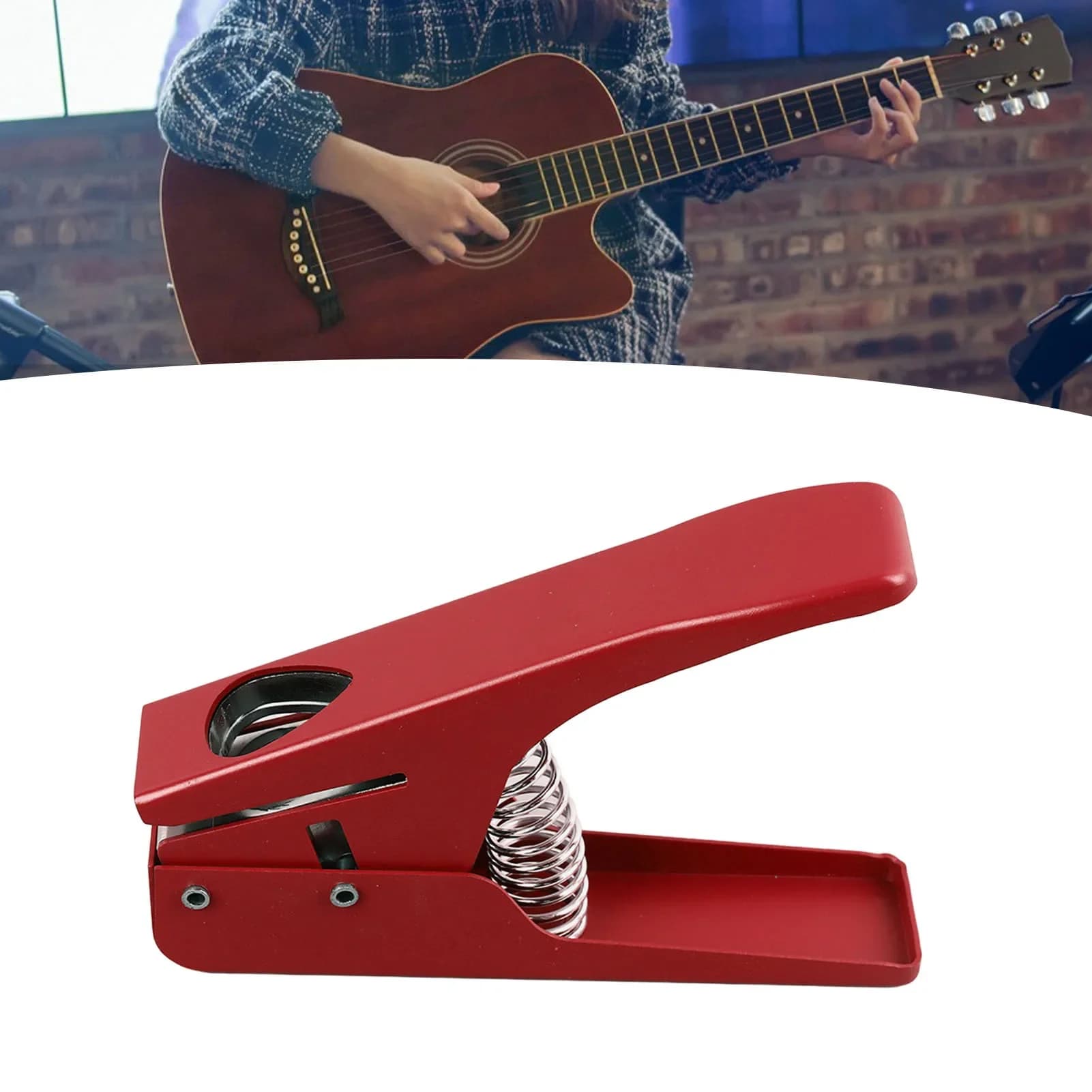 Puncher per plettro per chitarra Dimensioni regolabili multifunzionali portatili per plettro per chitarra