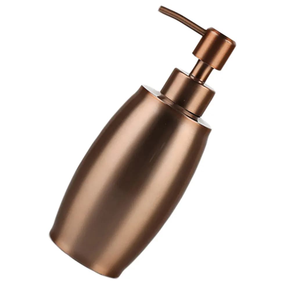 Dispenser da viaggio per lozione da 1 pezzo, con pompa in acciaio inossidabile, contenitore portatile per sapone, dispenser per lozione ricaricabile color oro rosa