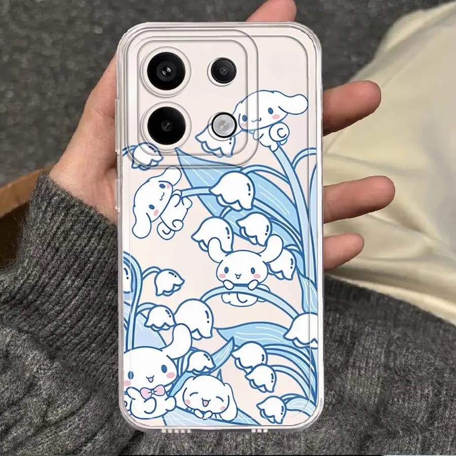 Sanrio Cinnamoroll Kuromi Clear Phone Cover Phone Case for Xiaomi Redmi Note 14 Pro Plus 11 13 12 10 11S 12S 10S A3x 13C A1 A2