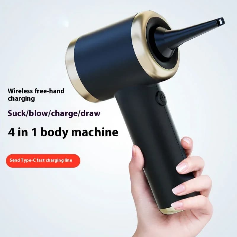 Aspirapolvere domestico per auto 1 pz aspirazione e soffiaggio mini ventilatore elettrico wireless a doppio uso all-in-one grande aspirazione