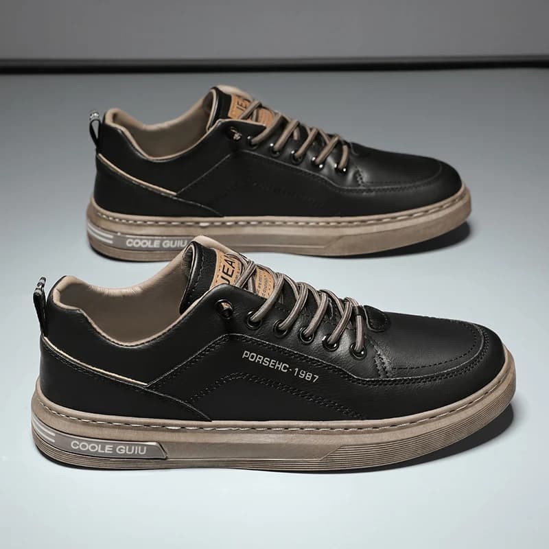 Scarpe casual primaverili da uomo originali Scarpe da ginnastica nere traspiranti Scarpe da tennis da passeggio per guida alla moda per pattini maschili