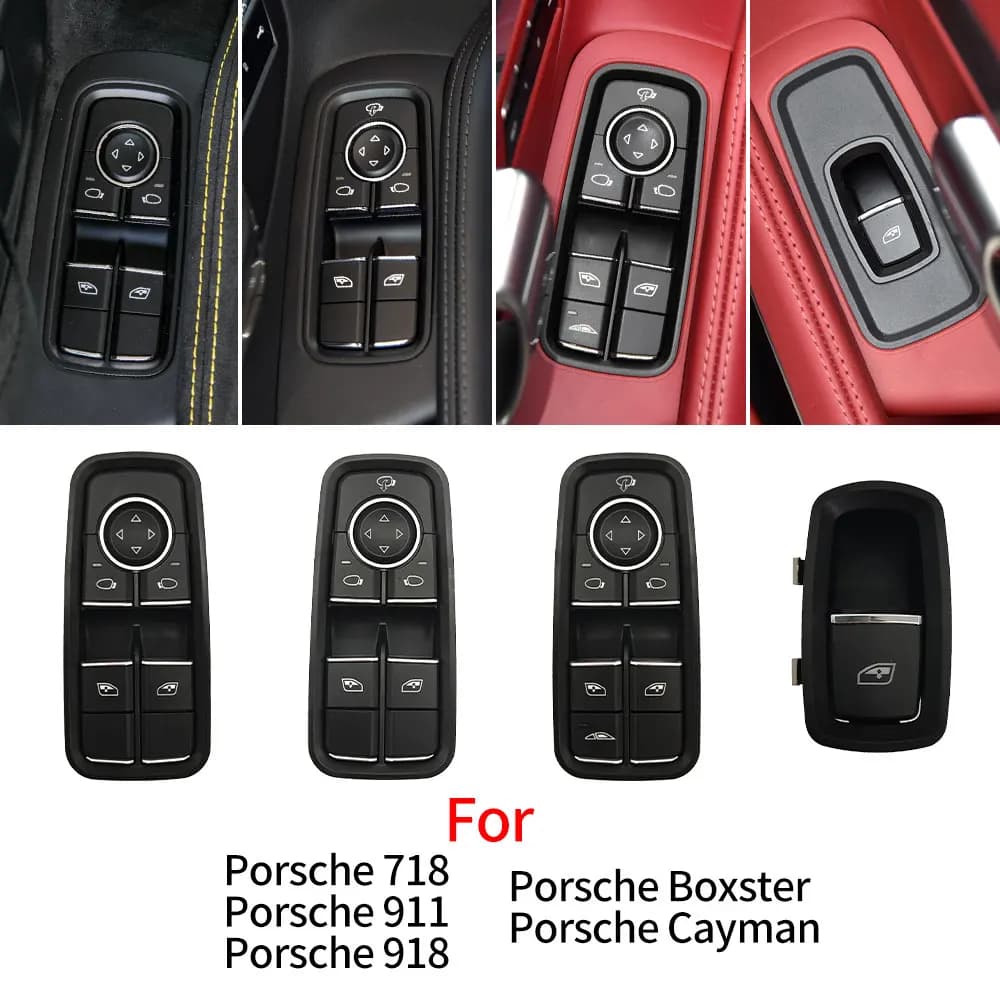 Per Porsche 911 991 718 Boxster Cayman Coupe Auto Electrc Power Master Finestra Interruttore Accessorio di Ricambio Per Porsche 981 982