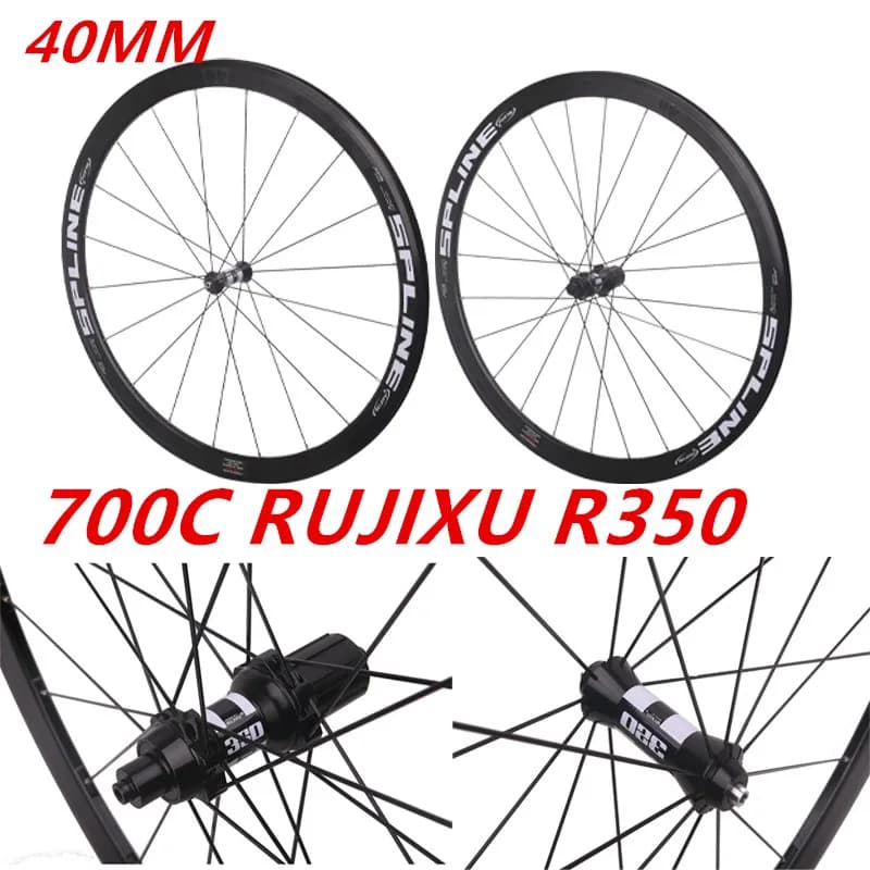 700C R350 altezza del telaio del mozzo 40/50MM nuovissimo pacchetto ruota da strada V/C freno a giro set di ruote per bici a trazione dritta