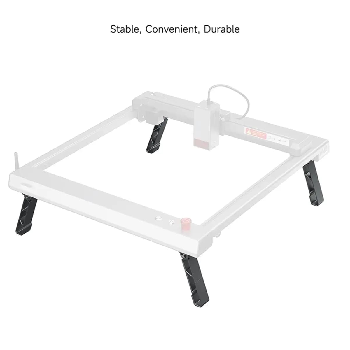 Foldable Feet (FFT1.0) for Laser Master 3 Laser Engraver - Raises Machine By 4.65'' (118mm), Easy Installation