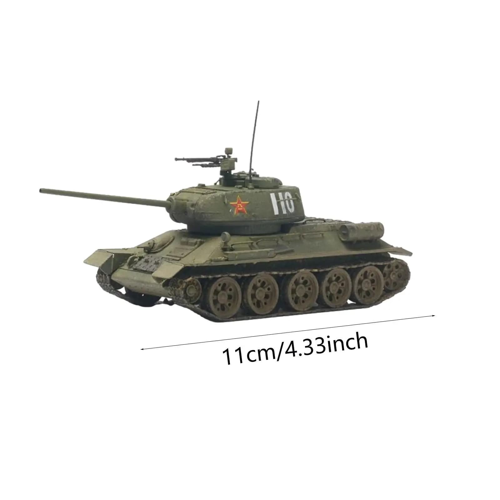 Modellini di carro armato russo T34 in scala 1:72 da collezione per ragazze e ragazzi