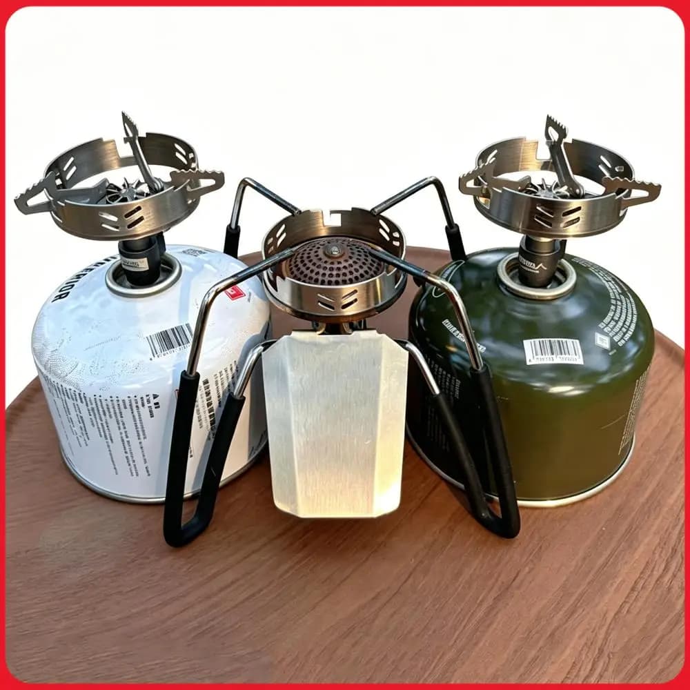 Paravento per Fornello da Campeggio SOTO-310 BRS-3000T in Acciaio Inox, Protezione dal Vento per Fornelli a Gas da Esterno (Fornelli Non Inclusi)