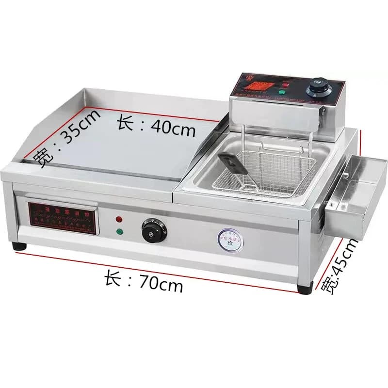 Fornello Elettrico Multifunzione per Casa: Padella e Friggitrice in Uno; Preparatore di Oden Multifunzione; Griglia Teppanyaki; Cuocipasta