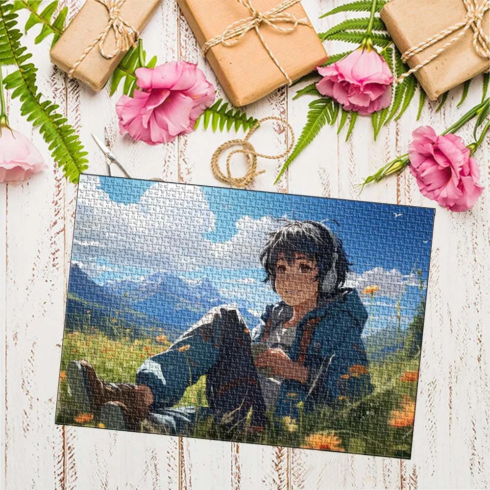 35/150/300/500/1000 pezzi Foto personalizzata ragazzo fresco Puzzle di decompressione personalizzati Mosaico Puzzle personalizzati in foto Puzzle