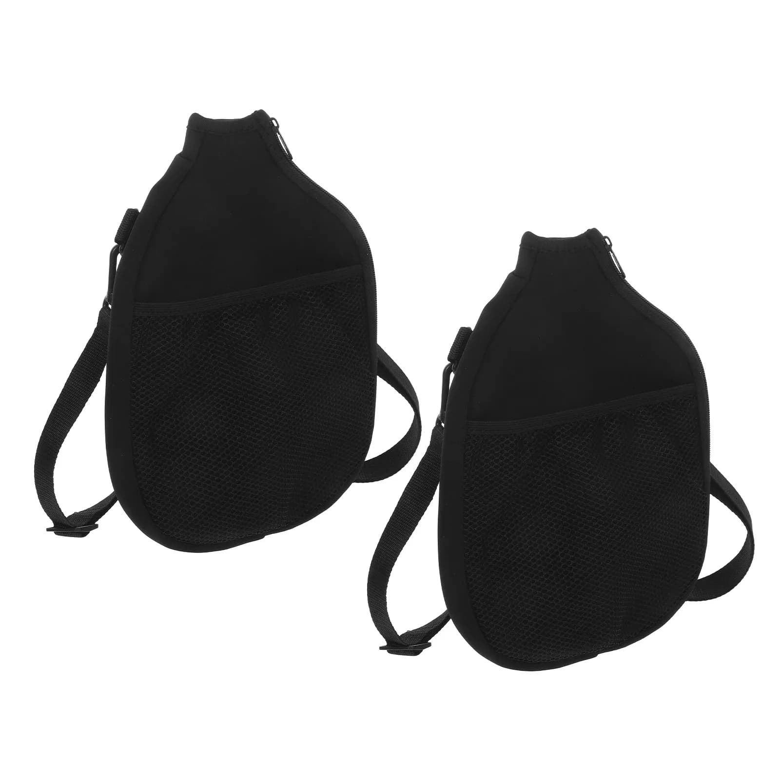 2 Pieces Waterproof Neoprene, Protective Bags for Rackets with Net Pocket, Table Tennis, Tennis and Pickleball