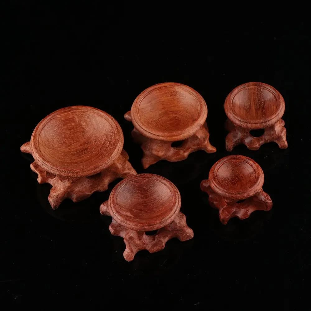 Collezione durevole Sfera Decorazione in pietra Ramo Base Espositore Decorazione domestica Porta sfera di cristallo