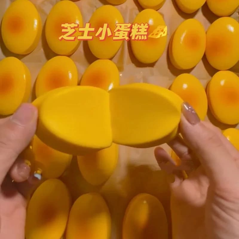 Soft Cheese Shape Antistress Toy, Slow Sensory Toy, Anti-Anxiety Portable Toy for Adults