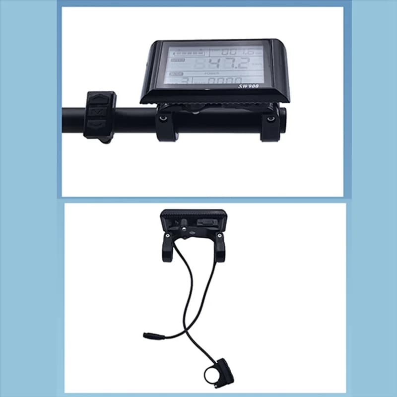 24V-60V SW900 6Pin Display Connettore Impermeabile Parte di Modifica Bici Elettrica Display LCD Misuratore Per Scooter Elettrico