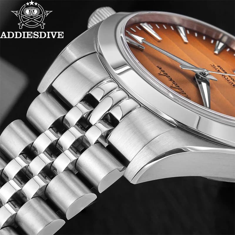 ADDIESDIVE Men Watch 39mm Sapphire Glass Sand Dial Automatic 8215 Mechanical Wristwatch 200m Waterproof Luminous Diving Watches