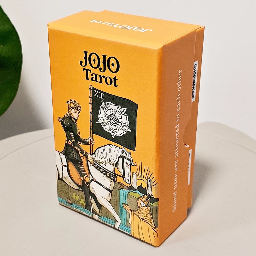 Mazzo di Carte Tarot JOJO in Scatola Rigida, 80 Carte Tarot Anime Bifacciali in Rilievo, Mazzo Tarot Avventura Bizzarra 12*7cm