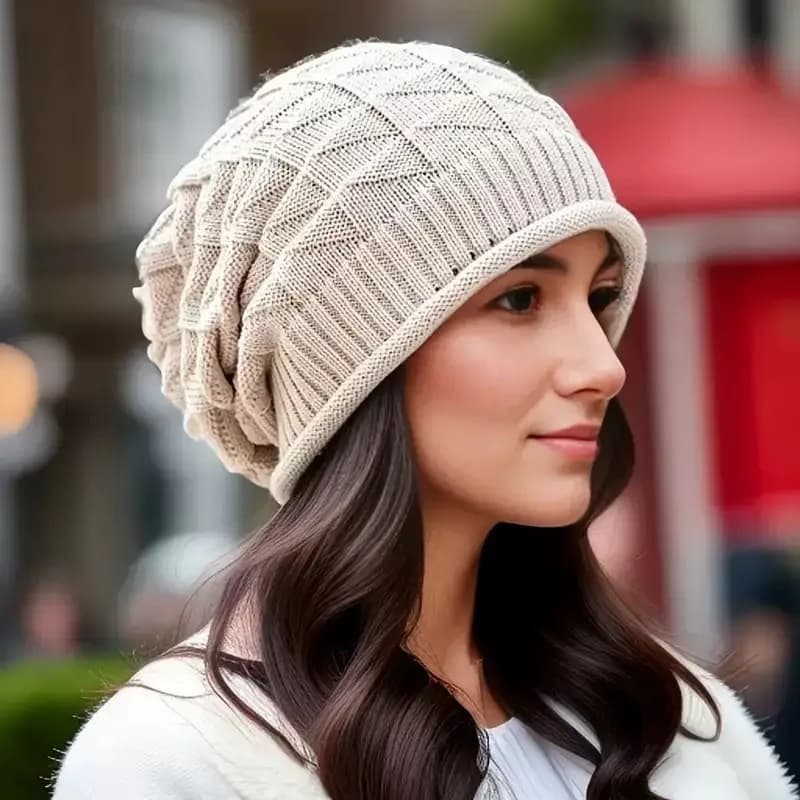 Vendita calda cappello invernale di dimensioni lunghe berretti casual da strada autunnali giornalieri per uomo e donna berretto a cuffia solido