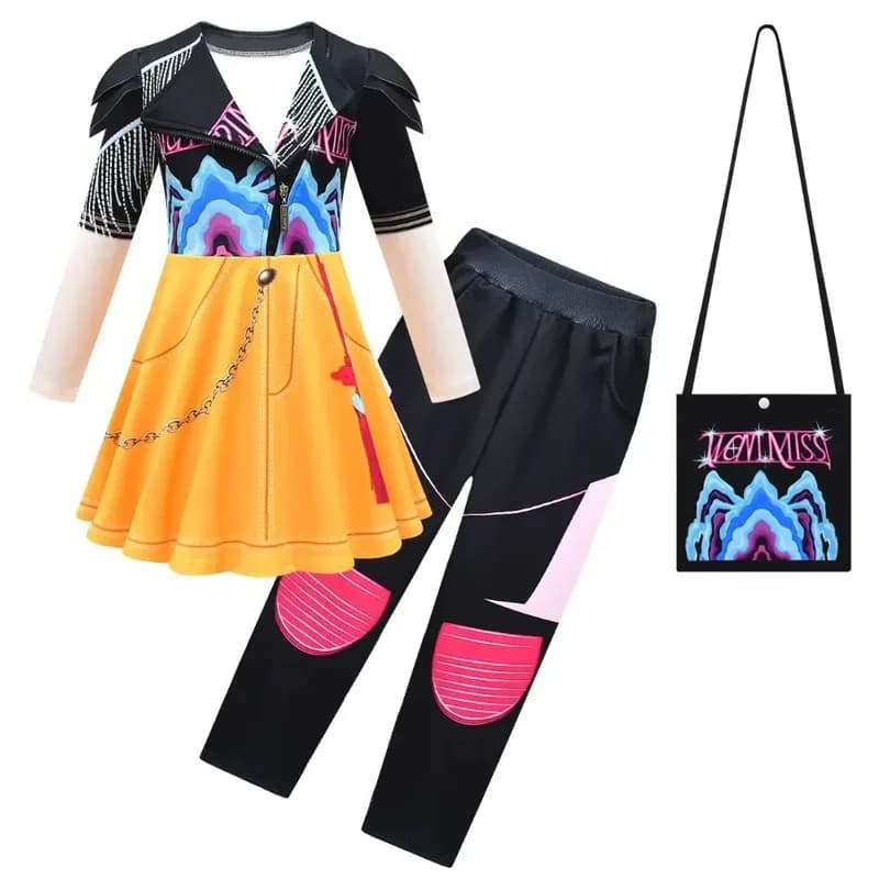 Demon Slayer Kpop Rumi Zoey Mira Vestito Cosplay Borse per costumi Bambino Ragazze Giochi di ruolo Abiti Abiti Festa di Halloween