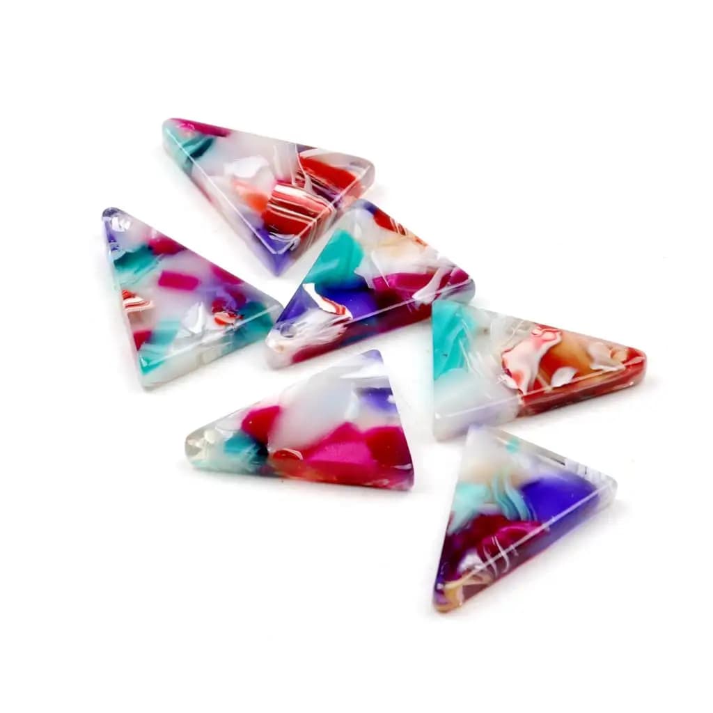 Charm guscio di tartaruga, acrilico acetato, ciondolo a forma di triangolo, Boho, stampa leopardata, parti di orecchini, Ohrringe finding-ACE218