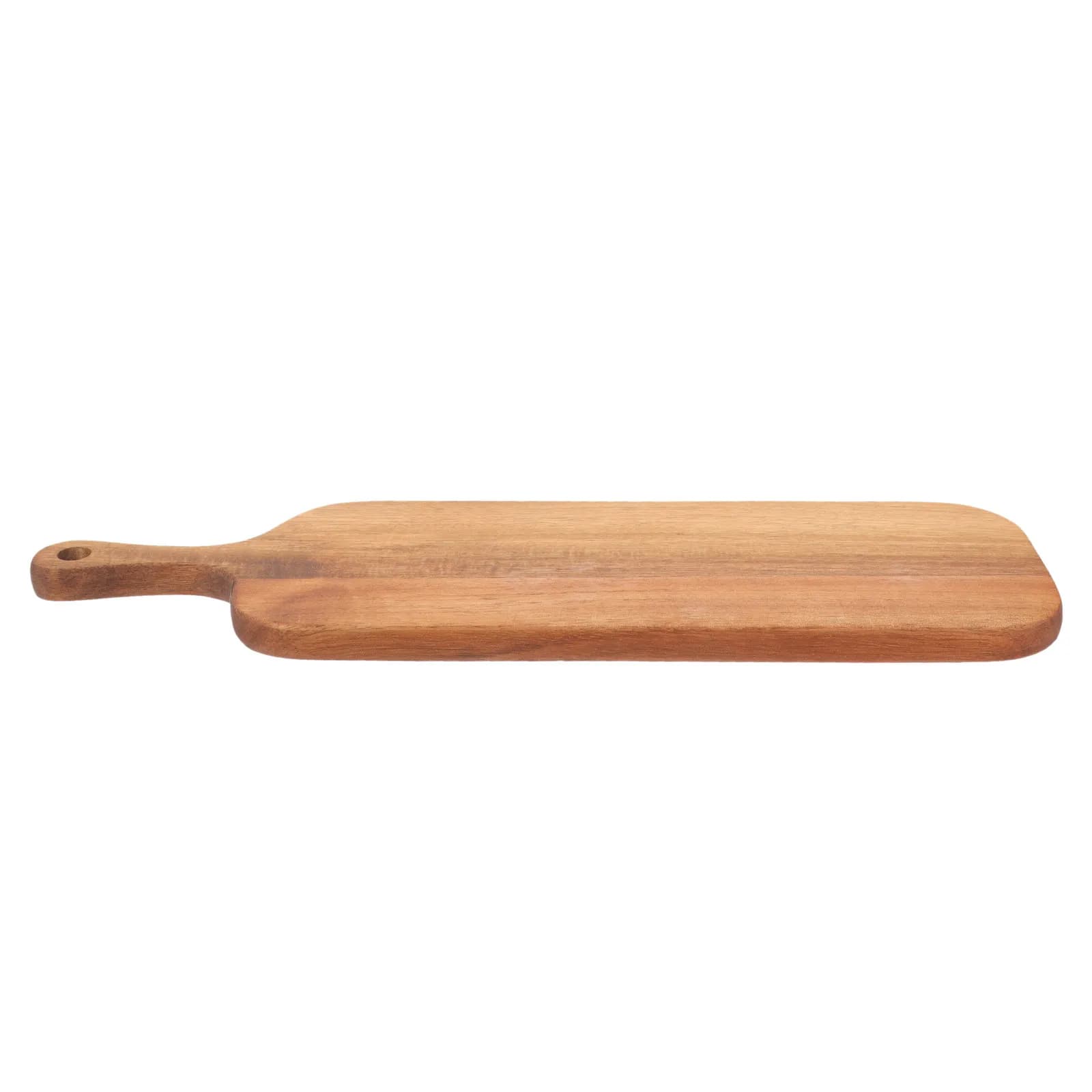 Tagliere Lungo in Legno con Manico, Vassoio da Portata in Legno Massello per Pizza, Pane, Formaggio, Sushi, Buffet e Feste