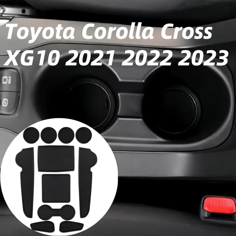 Auto Groove Door Zerbino for Toyota Corolla Cross XG10 2021 2022 2023 Cup Bearing Gate Slot Dustproof Interior Wall decal Pad