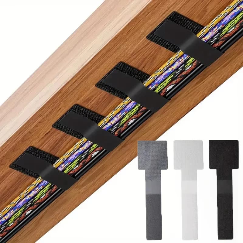 10/20PCS Fascette per cavi in velcro magico autoadesivo Casa Camera da letto Scrivania per ufficio Auricolari Organizzatore di gestione dei cavi dati