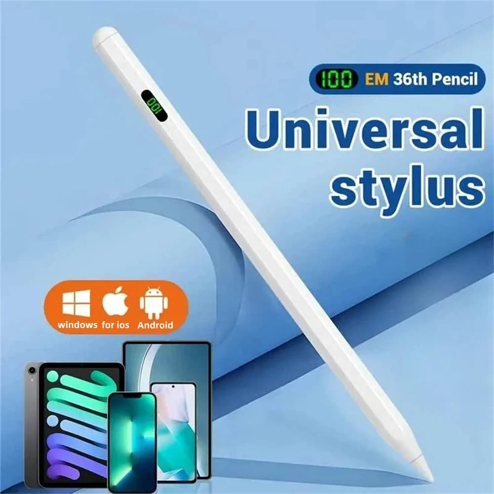 Universal stylus Pen For touch screen stylus For iPad pen Apple Pencil all Android iOS tablets phone pen with LED power display