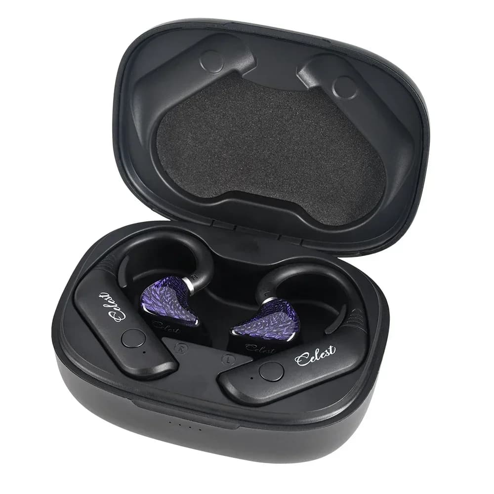 KINERA Celest T1 Authentic Wireless Bluetooth 5.3 Waterproof with Ear Hook, Hi-Res Headphones for LgniteX Kuno Celest Black