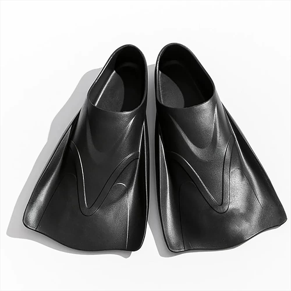 Short Frog Shoes Silicone Swimming Pool for Adults Professional Training for Swimming and Diving Supplies Palmed Diving Pins