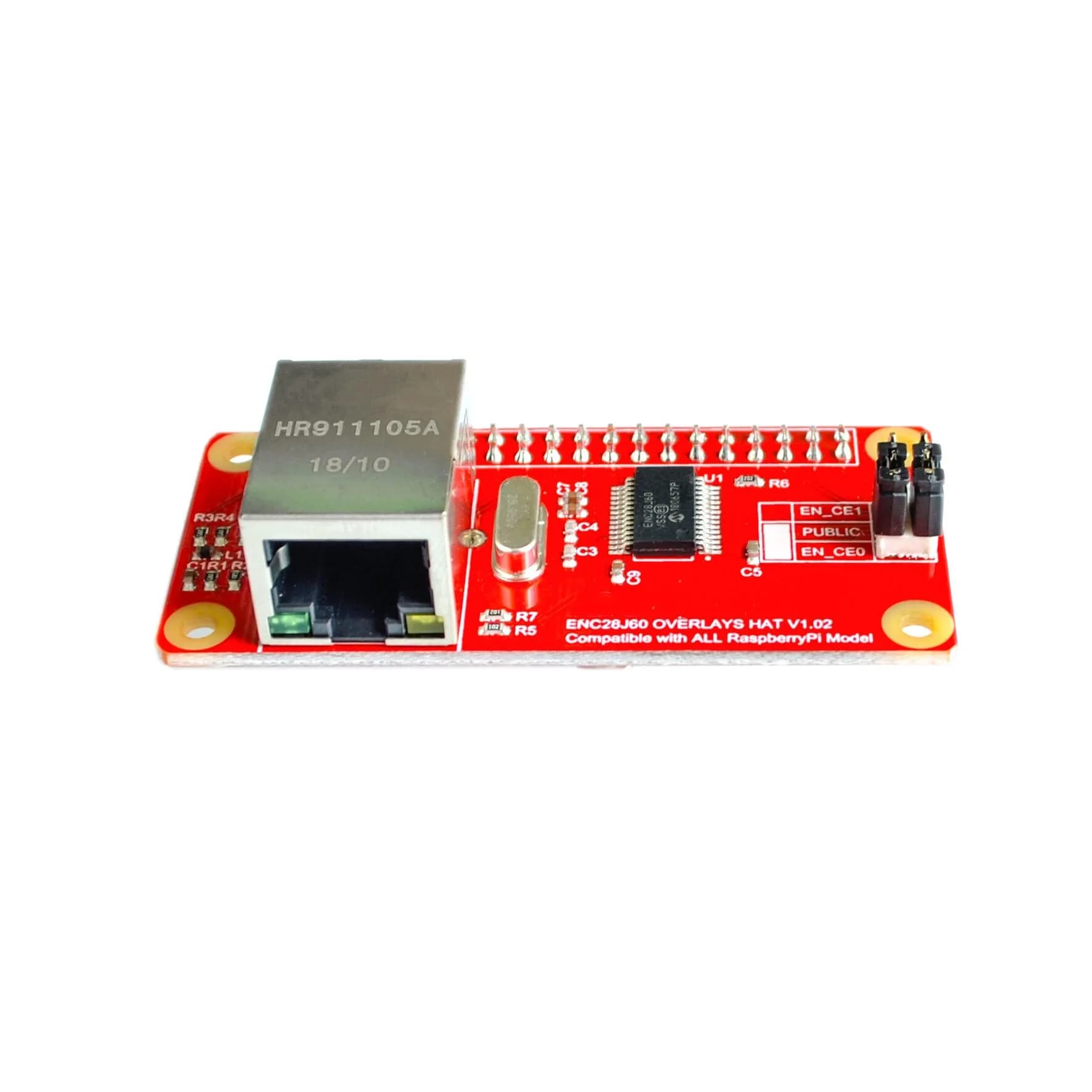Modulo adattatore di rete ENC28J60 per Raspberry Pi Zero