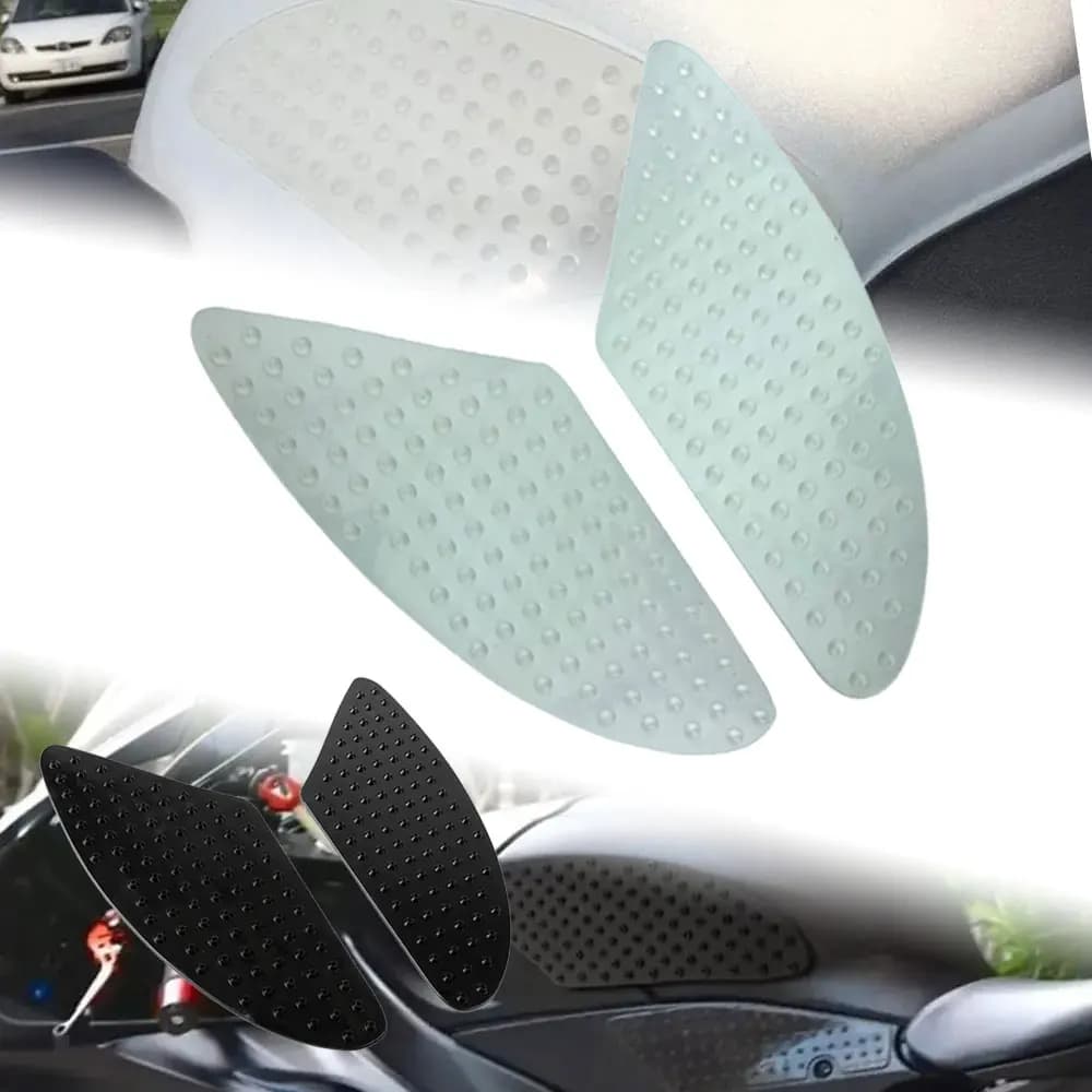 Cuscinetti universali per serbatoio moto Cuscinetti per trazione serbatoio gas Manopole serbatoio carburante Adesivi laterali Manopole per ginocchio Decalcomania protettiva trasparente