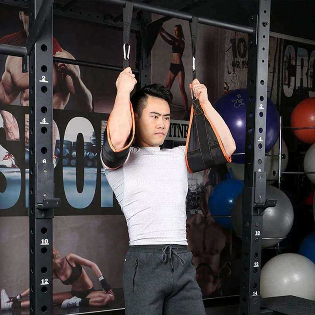 1Set Heavy Duty Ab Straps for Pull Up Bar Sturdy Hanging Ab Sling Premium ABS Training Belt Portable Gym Equipment Fitness