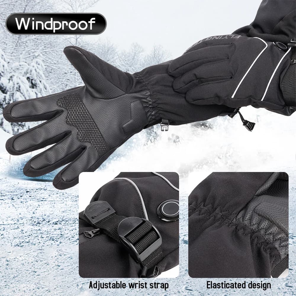 Guanti riscaldati da sci Guanti riscaldanti da moto invernali da moto Guanti termici riscaldanti ricaricabili impermeabili caldi per motoslitta