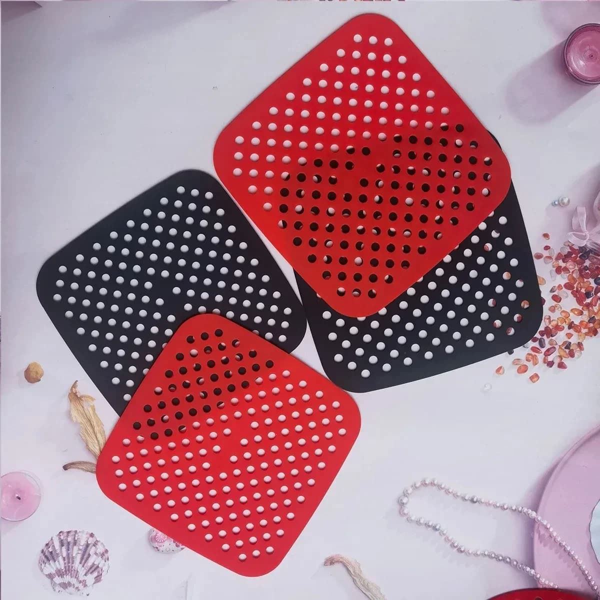Teglia da forno Reposteria Friggitrice ad aria Stanles Cup Utensili da cucina Pan Accessori per utensili Pasticceria Tampone in silicone Utensili da cucina Barra antiaderente