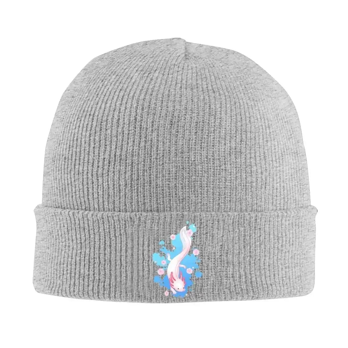 Nuovi Berretti Lavorati a Maglia con Motivo Axolotl per Uomo e Donna, Cappello Invernale in Acrilico, Berretto Hip Hop con Salamandra Messicana