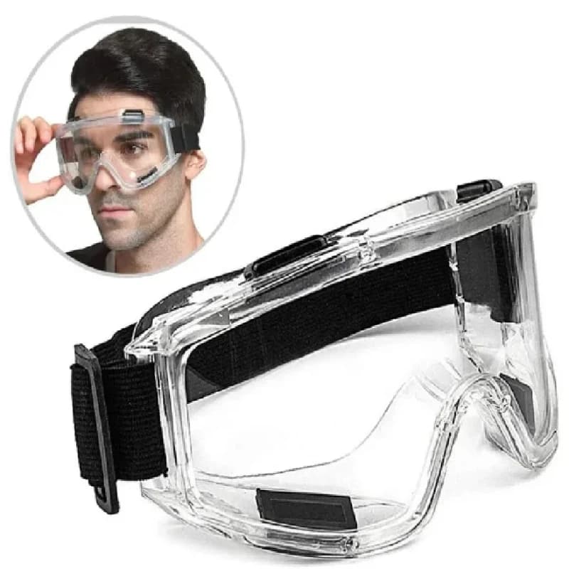 Safety Antifog Protective Goggles Safe Anti-Splash Wind-Proof Work Glasses Industrial Research Lab Cycling Riding Clear Goggles