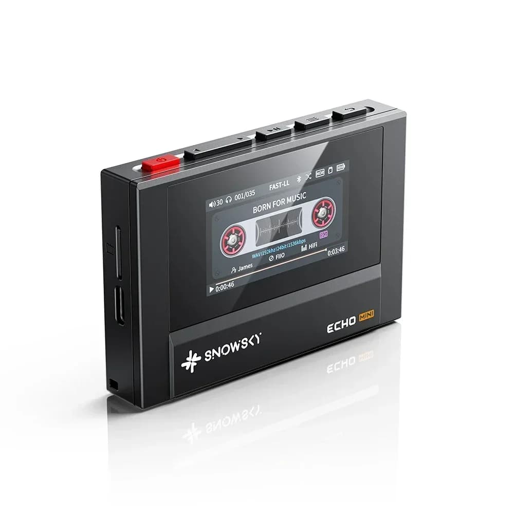 Nuovo Fiio Snowsky Echo Mini Wireless Bluetooth Mp3 Mini Walkman 8GB Supporto personalizzato Dsd Retro Lettore Bluetooth portatile Regalo musicale