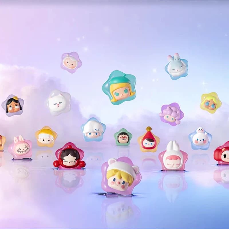 Serie Pop Bean Lucky Star Originale, Bambole Anime Carine Popmart, Ornamenti da Scrivania Kawaii, Scatola Misteriosa Sorpresa, Regalo per Ragazze