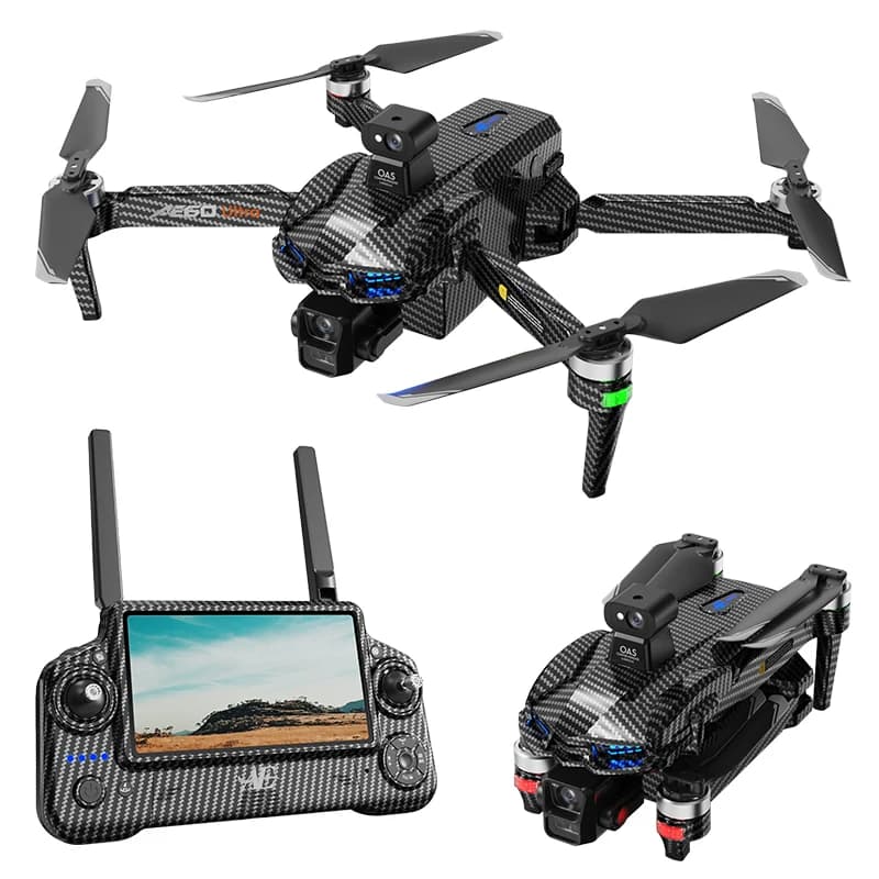 Drone GPS con telecamera HD 8K pieghevole per evitare ostacoli elicottero RC motore brushless 5G WIFI FPV schermo RC Drone