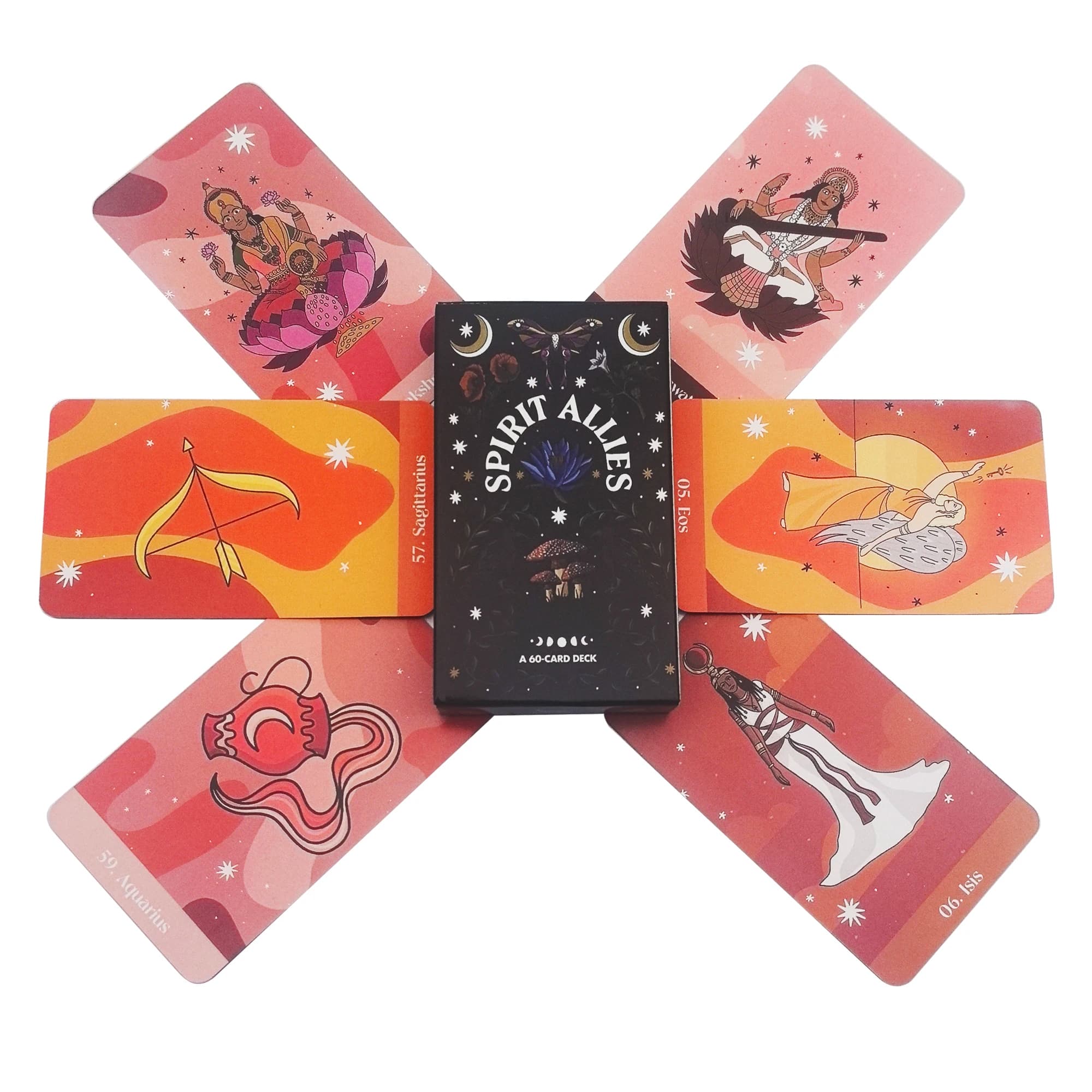 Spirit Allies Carte Oracle Un mazzo da 60 Tarocchi Visioni inglesi Edizione divinazione Borad Giochi da gioco regalo